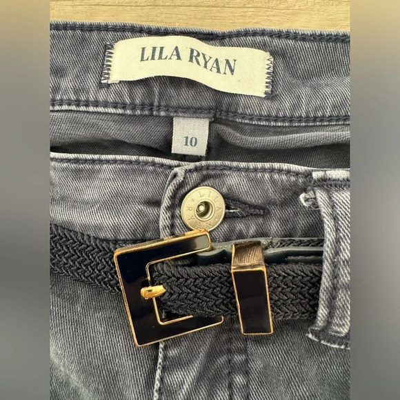 Lila Ryan Ida Cargo Skinny Jeans Zip Pocket Zip Ankle 90s Y2K Utility 10 - Picture 10 of 10